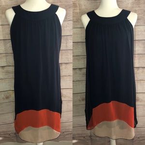 En Focus navy sleeveless dress